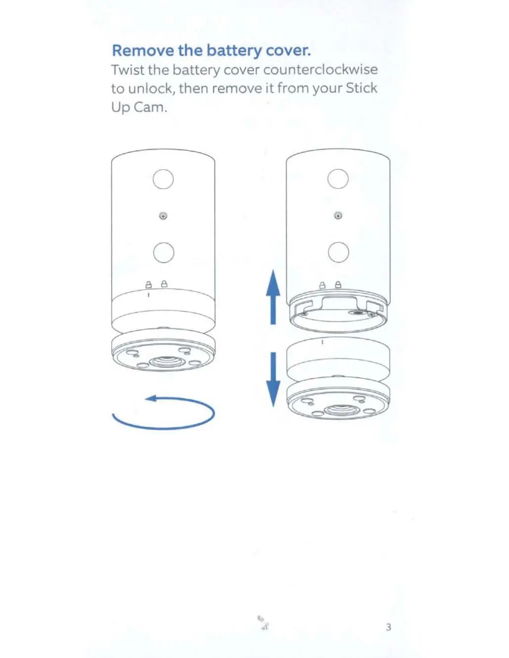 Removing the battery cover.