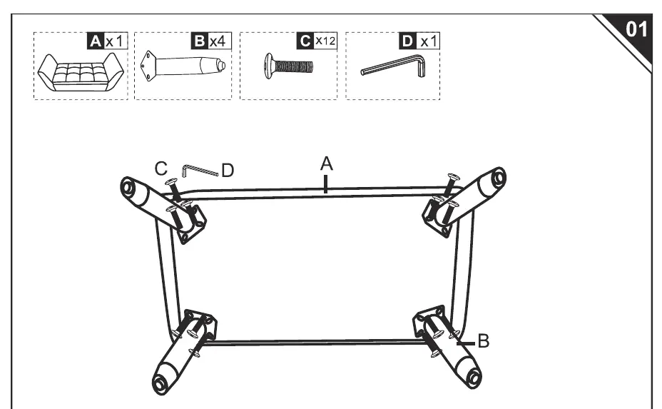 Assembly step 01