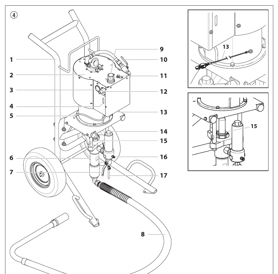 System diagram showing main components