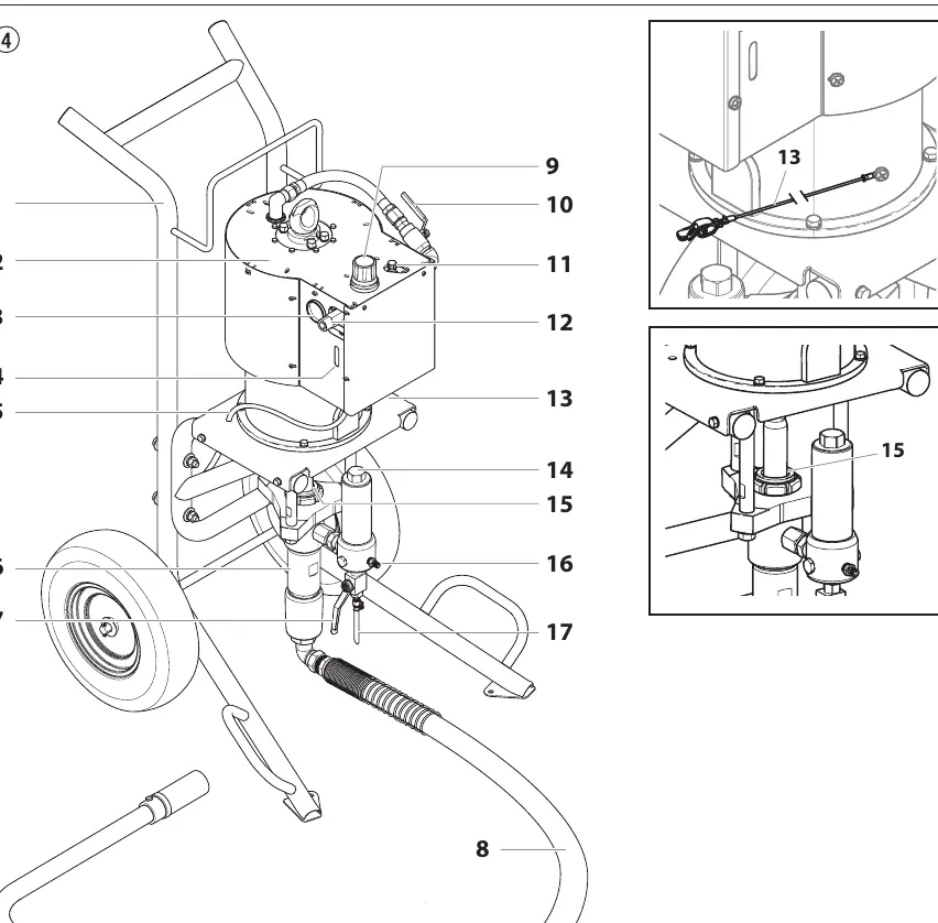System diagram of the PowrCoat sprayer