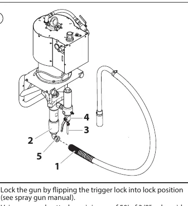 Siphon hose and fluid section connection
