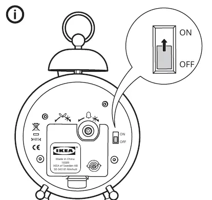 Alarm ON/OFF switch