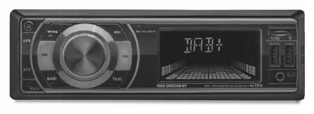 Caliber RMD 056DAB-BT front panel layout