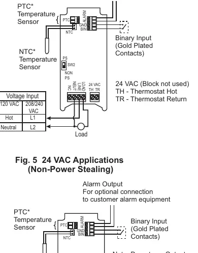 Line Voltage Application (Non-Power Stealing)