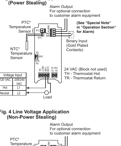 Line Voltage Application (Power Stealing)