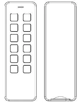 Remote control layout and operating elements