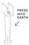 Ground stake installation