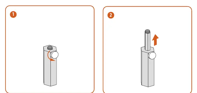 Adjusting the bracket height