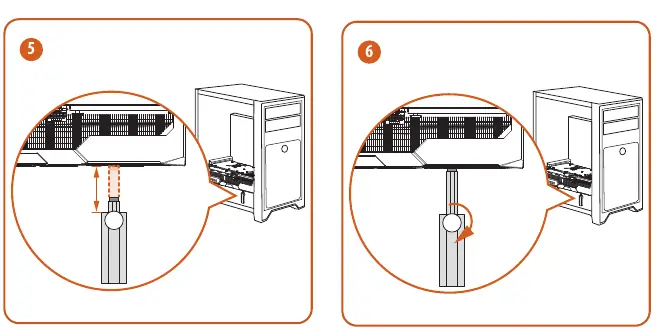Positioning and locking the bracket