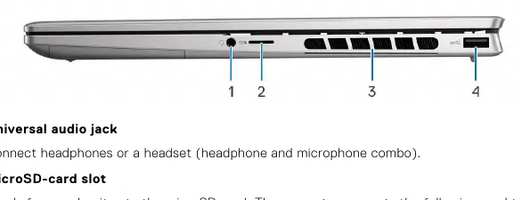 Right side ports and features