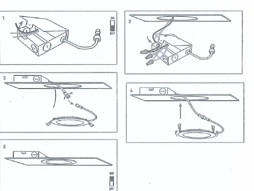 Wiring and mounting sequence