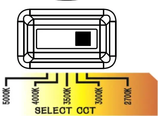 Color temperature selection switch