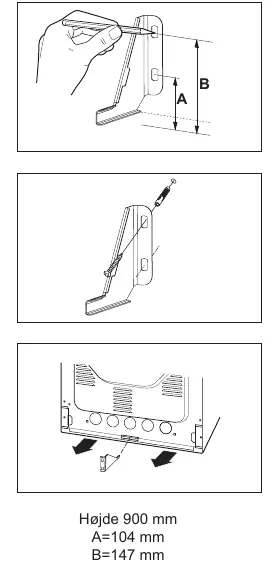 Anti-tip bracket installation