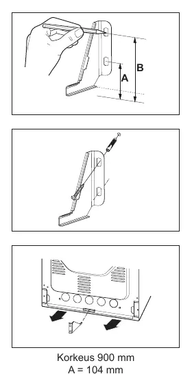 Anti-tip bracket installation