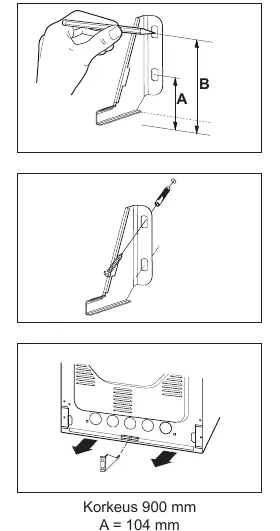Anti-tip bracket installation