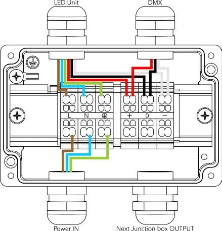 Wiring connection - single LED unit