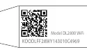 QR code location on the back of the dehumidifier