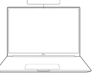 Front view of the laptop