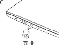 Connecting the LAN adapter to the USB-C port