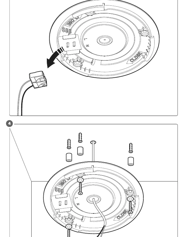 Removing the connector and mounting the bracket