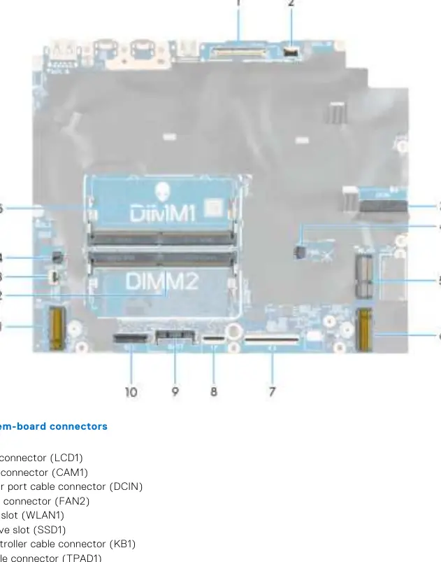 System board connectors