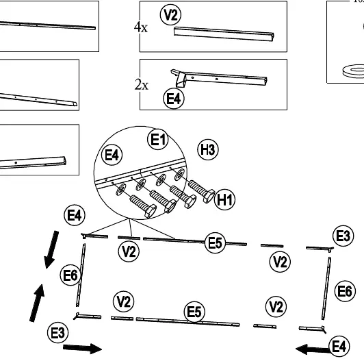 Step 7: Roof frame assembly