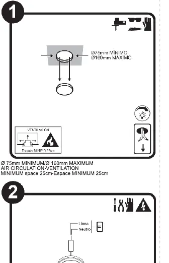 Installation clearance and ventilation requirements