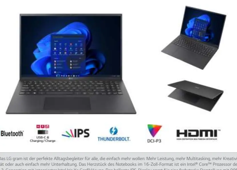 LG gram 16-inch notebook design