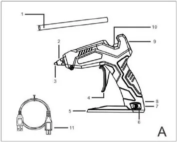 Diagram of components