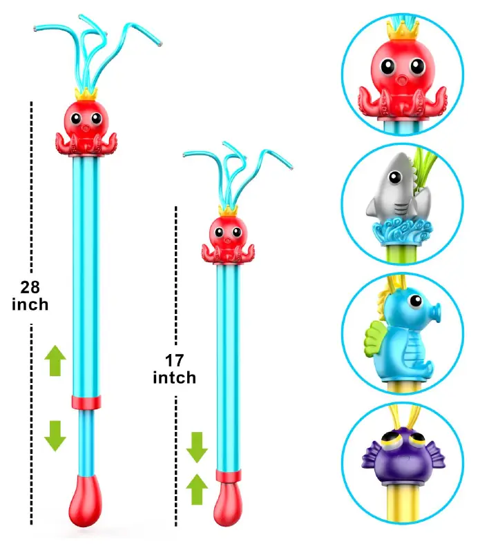 Telescopic mechanism and sea animal designs