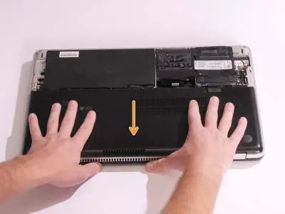 Location of the six Phillips screws on the back cover.