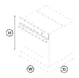 Oven dimensions diagram