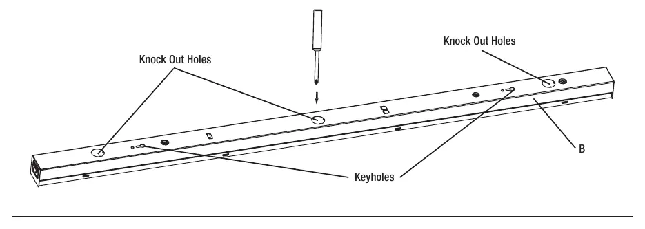 Removing knockouts for wiring