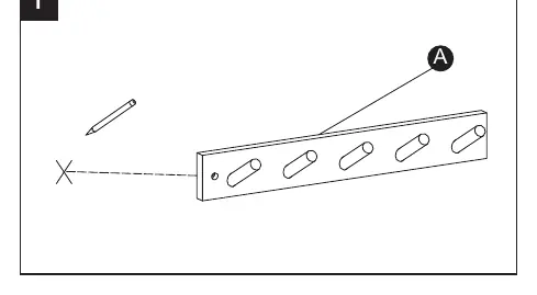 Step 1: Mark mounting hole locations.