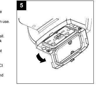 GFCI outlet and reset button