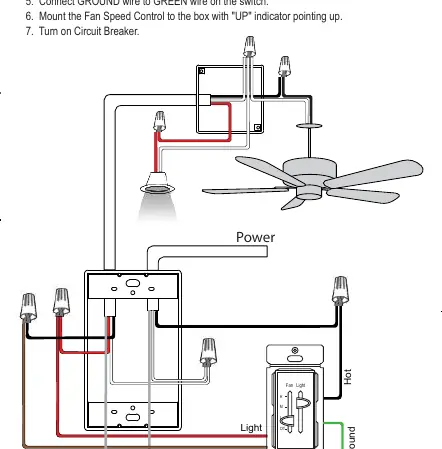 Wiring diagram for the 17001-F3 switch