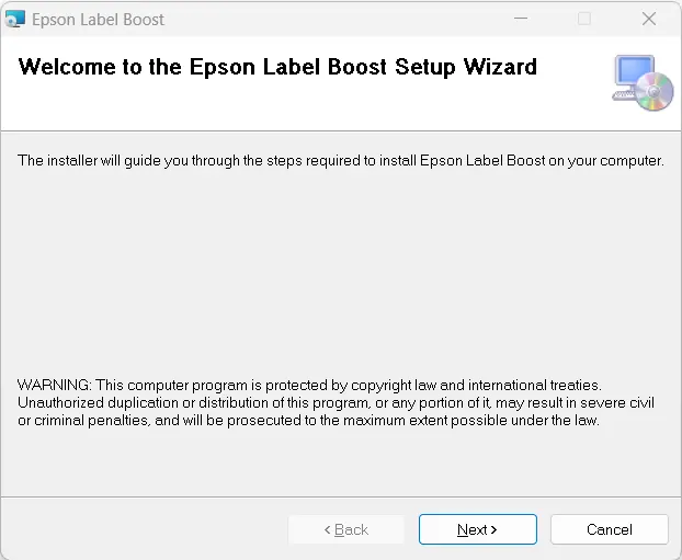 Start the setup wizard