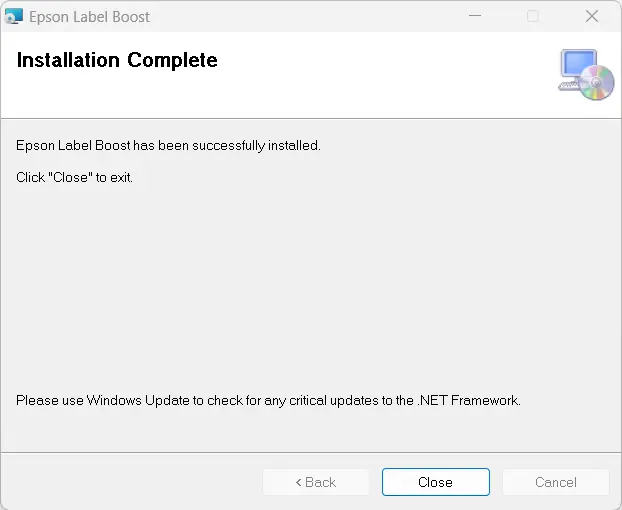 Installation complete