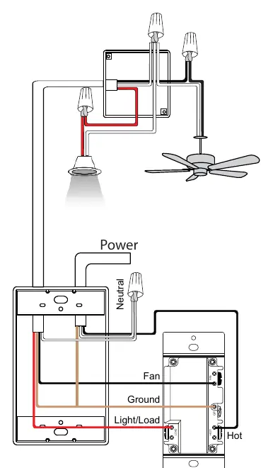 Wiring diagram for the 17017-F3 fan control