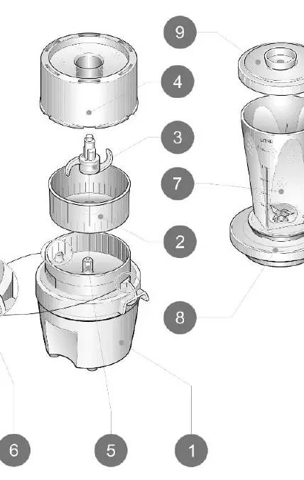 Appliance components diagram