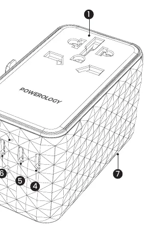 Schematic view of the charger ports and plug mechanism
