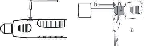 Hex key usage for accessory installation