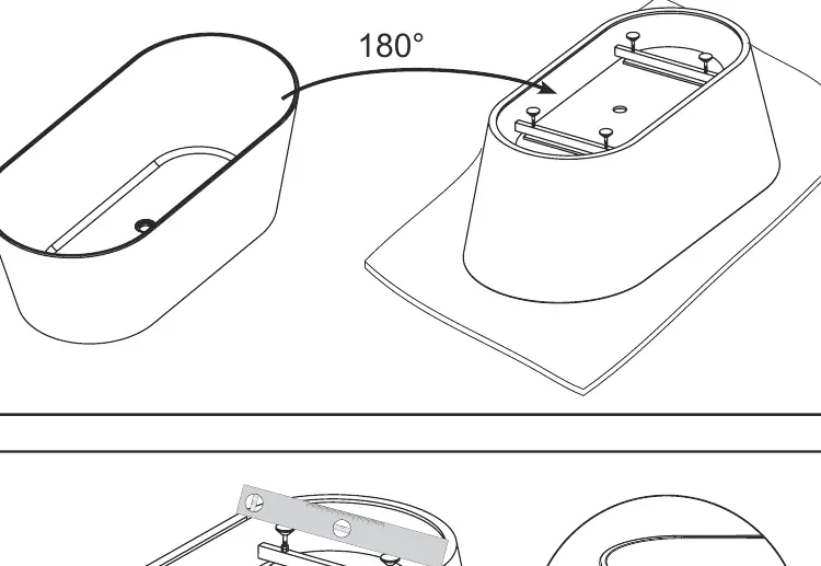 Inverting and leveling the bathtub