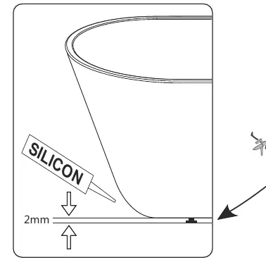 Applying silicone seal