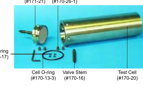 Test cell assembly components