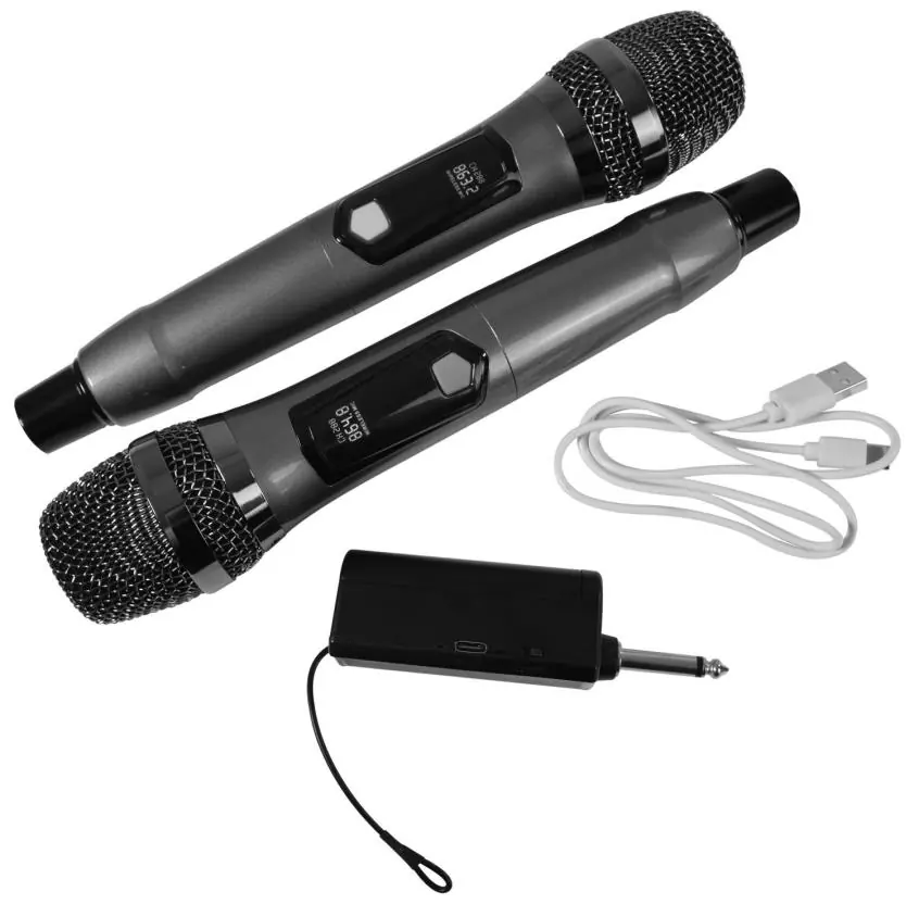 J-MIC Wireless Microphone Set components