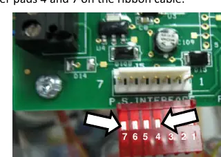 Control board ribbon cable pads