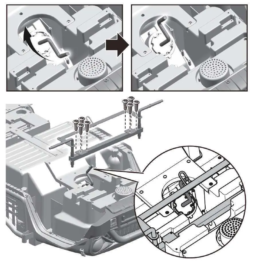 Front axle installation