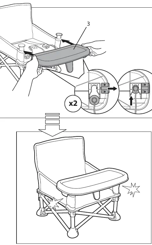 Tray attachment