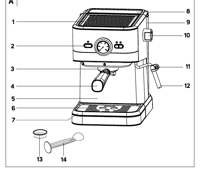 Diagram of components